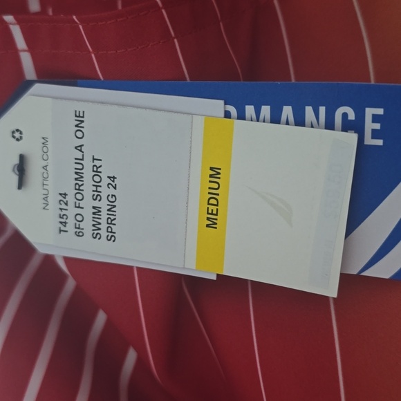 Nautica Men's Ombre Stripe Full Elastic Swim Trunks, Size M, Retail $69.50US - Picture 9 of 13